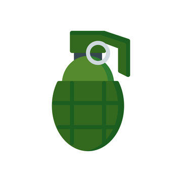 grenade icon in flat style. vector illustration for graphic design, website, UI isolated on white background. EPS 10