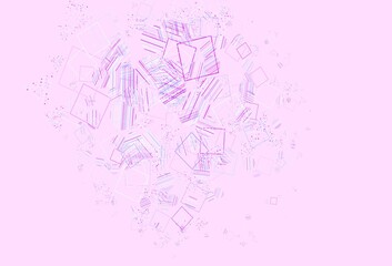 Light Pink, Blue vector texture with poly style with circles, cubes.