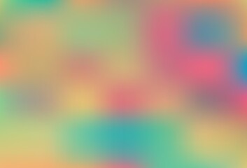 Light Pink, Green vector blurred shine abstract template.