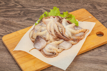 Raw seafood - octopus for cooking