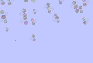 Light Multicolor vector backdrop with dots.