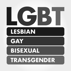 LGBT - lesbian, gay, bisexual, transgender acronym, concept background