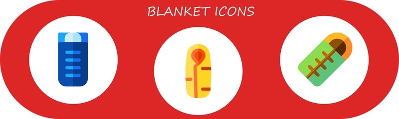 blanket icon set