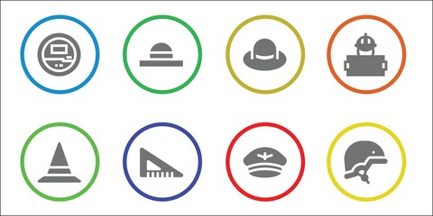 Fototapeta premium Modern Simple Set of engineer Vector filled Icons