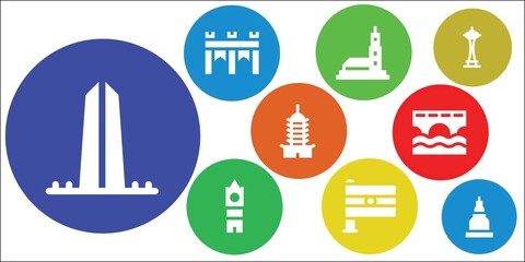 landmark icon set