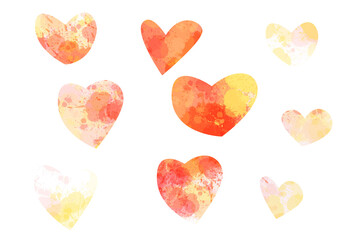 abstract romantic heart texture paint 