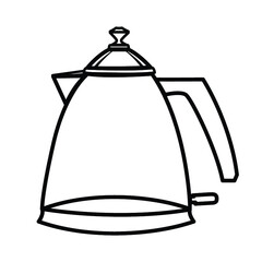 Teapot , kettle, tea kettle vector icon