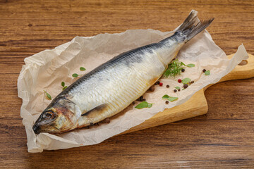 Salted Herring fish with pepper