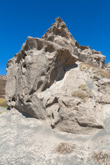 Fototapeta premium cliffs and rocks of Santorini island