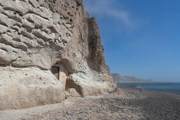 cliffs and rocks of Santorini island