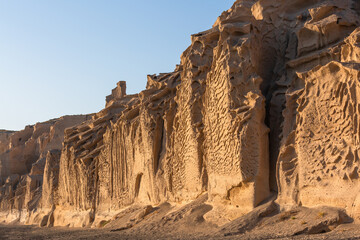 cliffs and rocks of Santorini island