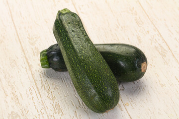 Raw ripe zucchini