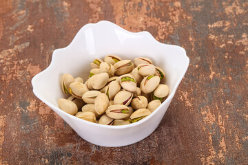Pistachio nuts heap