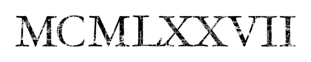 Vintage MCMLXXVII 1977 (Distressed Black)