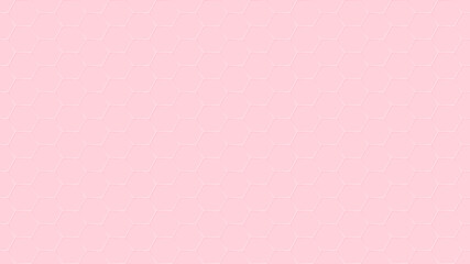 Pink hexagon brick wall background. Abstract geometric seamless pattern design. Vector illustration. Eps10 