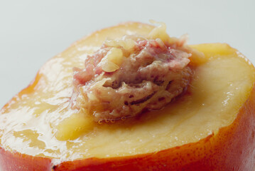 Delicious ripe nectarine, detox, organic fruit