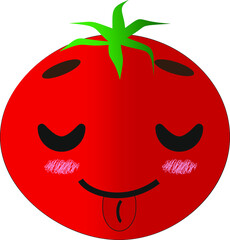 the tomato pattern can be used for any of your desires and goals; it can be used as a sticker, sticker, mask or t-shirt pattern, or as a stand-alone logo.