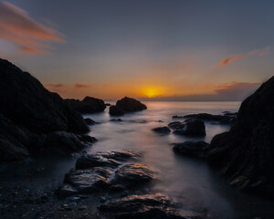 Sunrise at Hannafore West Looe Cornwall
