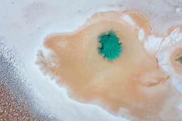 Ojos del Mar, Tolar Grande, La Puna, Aerial View, Argentina, South America, America