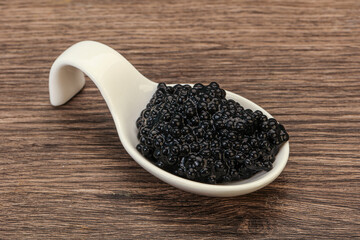 Luxury strugeon fish black caviar