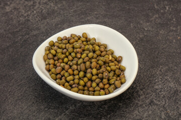 Vegetarian cuisine - dry green lentil