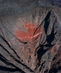 Cerro de los Siete Colores, Purmamarca, Valles y Quebradas, Aerial View, Argentina, South America, America