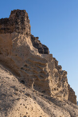 Fototapeta premium cliffs and rocks of santorini island