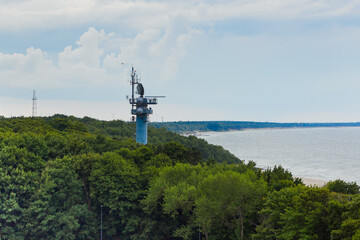 Fragment wybrzeża w Kołobrzegu, widok z lotu ptaka © Joanna