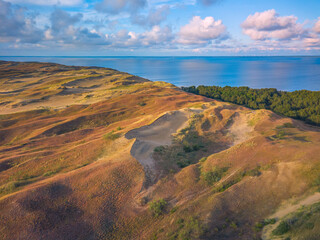Beautiful Grey Dunes, Dead Dunes at the Curonian Spit in Nida, Neringa, Lithuania
