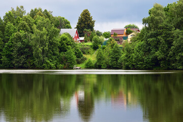 Russian summer countryside landscape. Russia