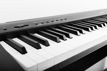 Modern Black and White Digital piano