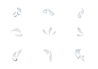 Fototapeta premium realistic water drop vectors isolated on white background ep43
