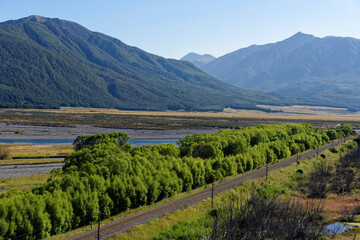 Obraz premium Arthur's Pass in the Canterbury region of New Zealand