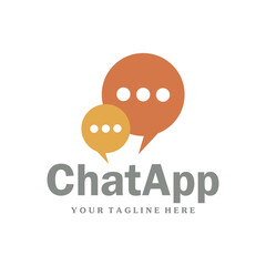 speech logo icon vector design illustration