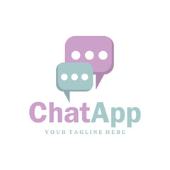 speech logo icon vector design illustration