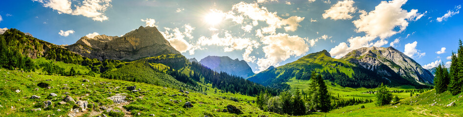 landscape at the eng alm in austria