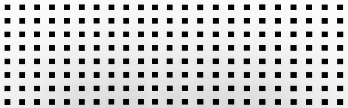 Panorama of White steel mesh screen pattern and seamless background