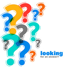 question mark web support and help page template