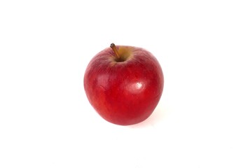red apple isolated on white