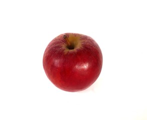 red apple isolated on white