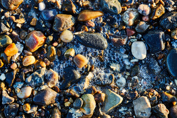 Small stones in the water