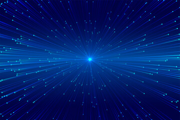 Fototapeta premium digital zoom bursting lines technology background design