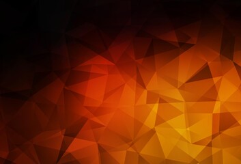 Dark Red vector polygon abstract layout.