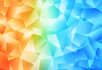 Light Blue, Red vector abstract polygonal background.
