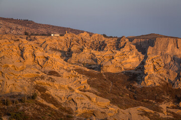 cliffs and rocks of santorini island