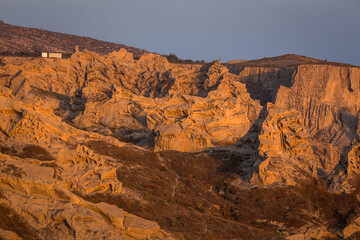 Obraz premium cliffs and rocks of santorini island