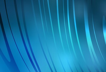 Light BLUE vector template with curved lines.