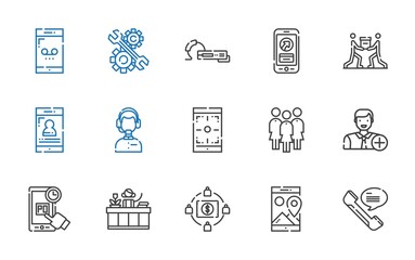support icons set