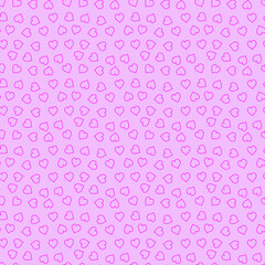 Abstract background beautiful hearts symbol of celebration and love, seamless pattern, vector