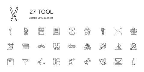 tool icons set